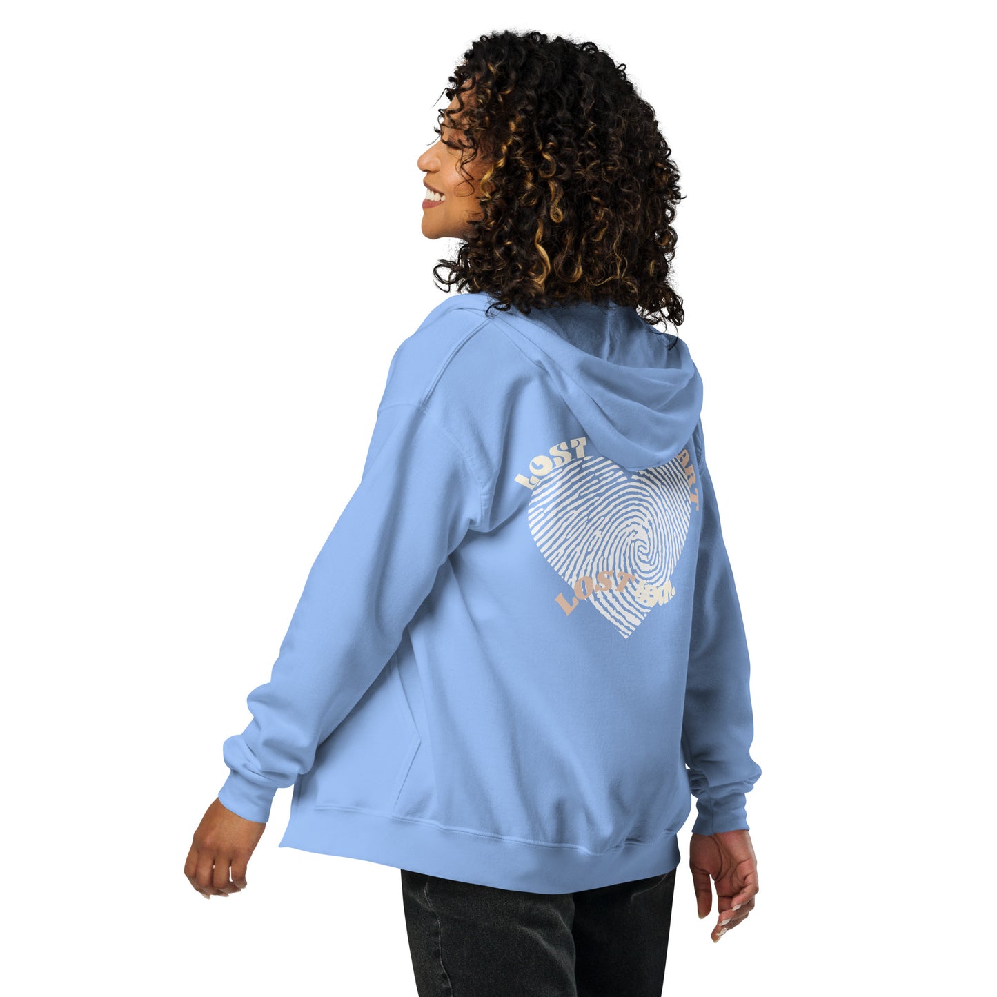 BABYBLUE ZIPPER LOST HEART