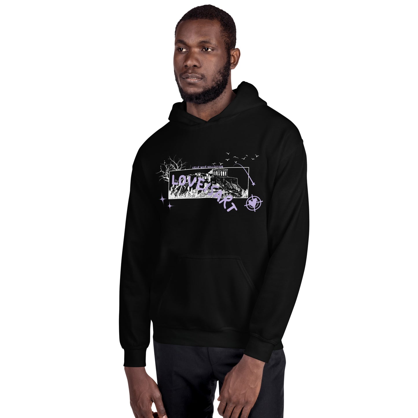 BLACK PAINTING HOODIE