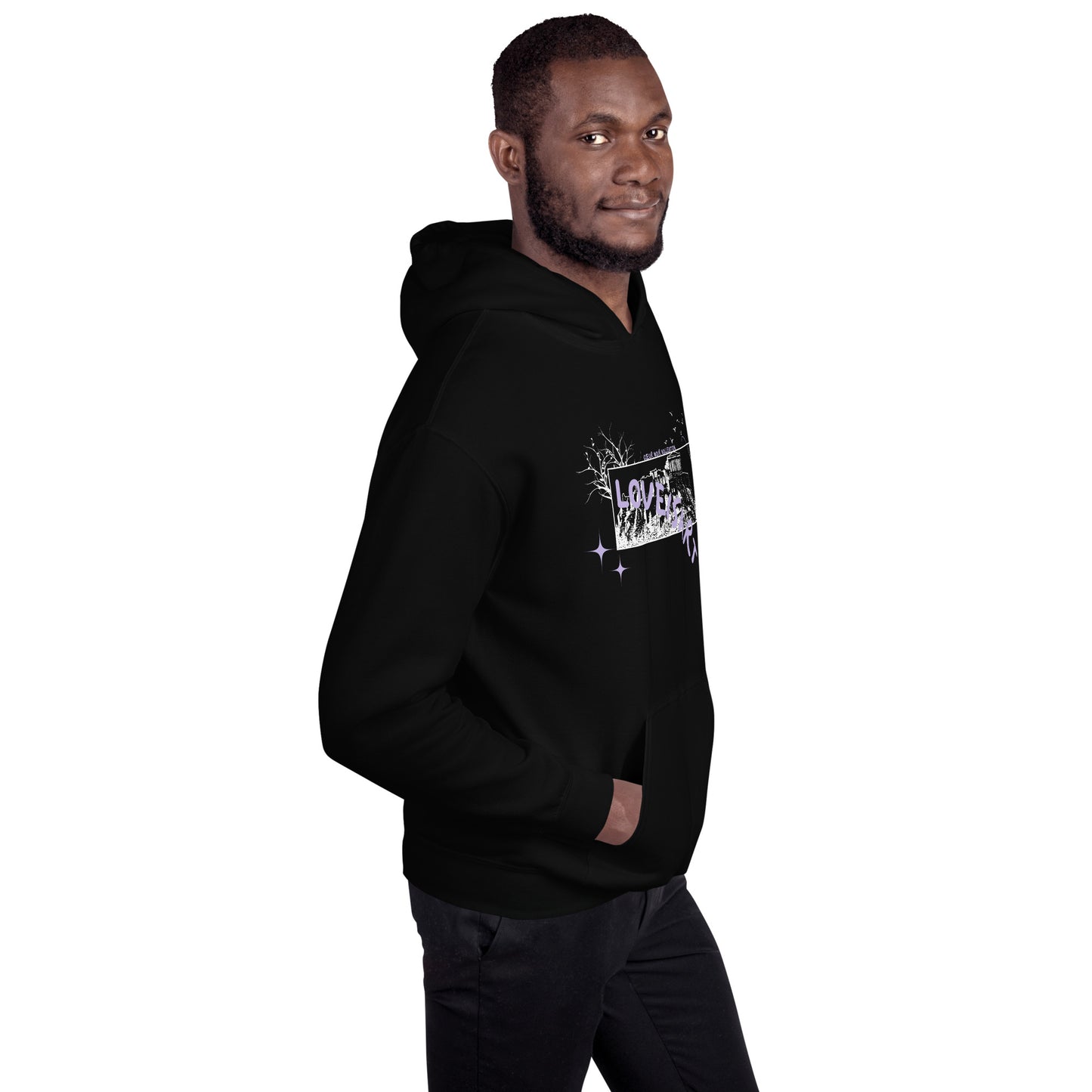 BLACK PAINTING HOODIE