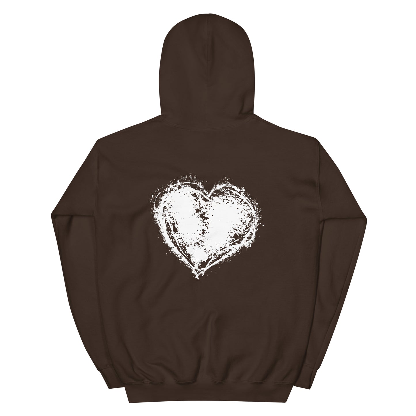 DARK CHOCOLATE HOODIE WHITE