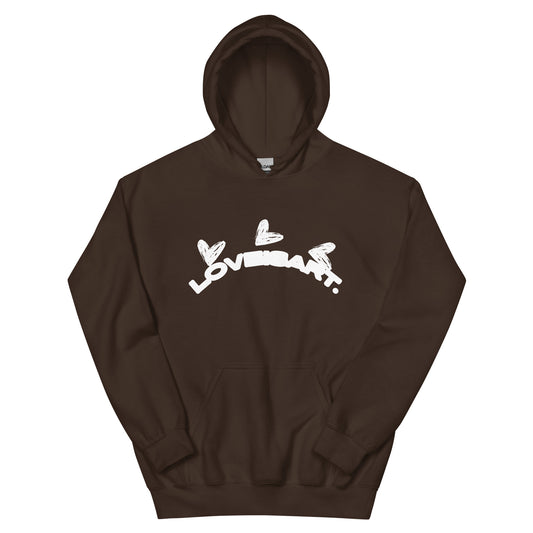 DARK CHOCOLATE HOODIE WHITE