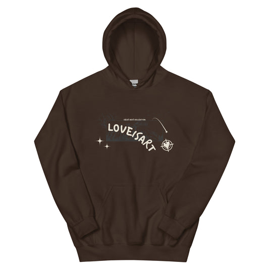 DARK CHOCOLATE PAINTING HOODIE