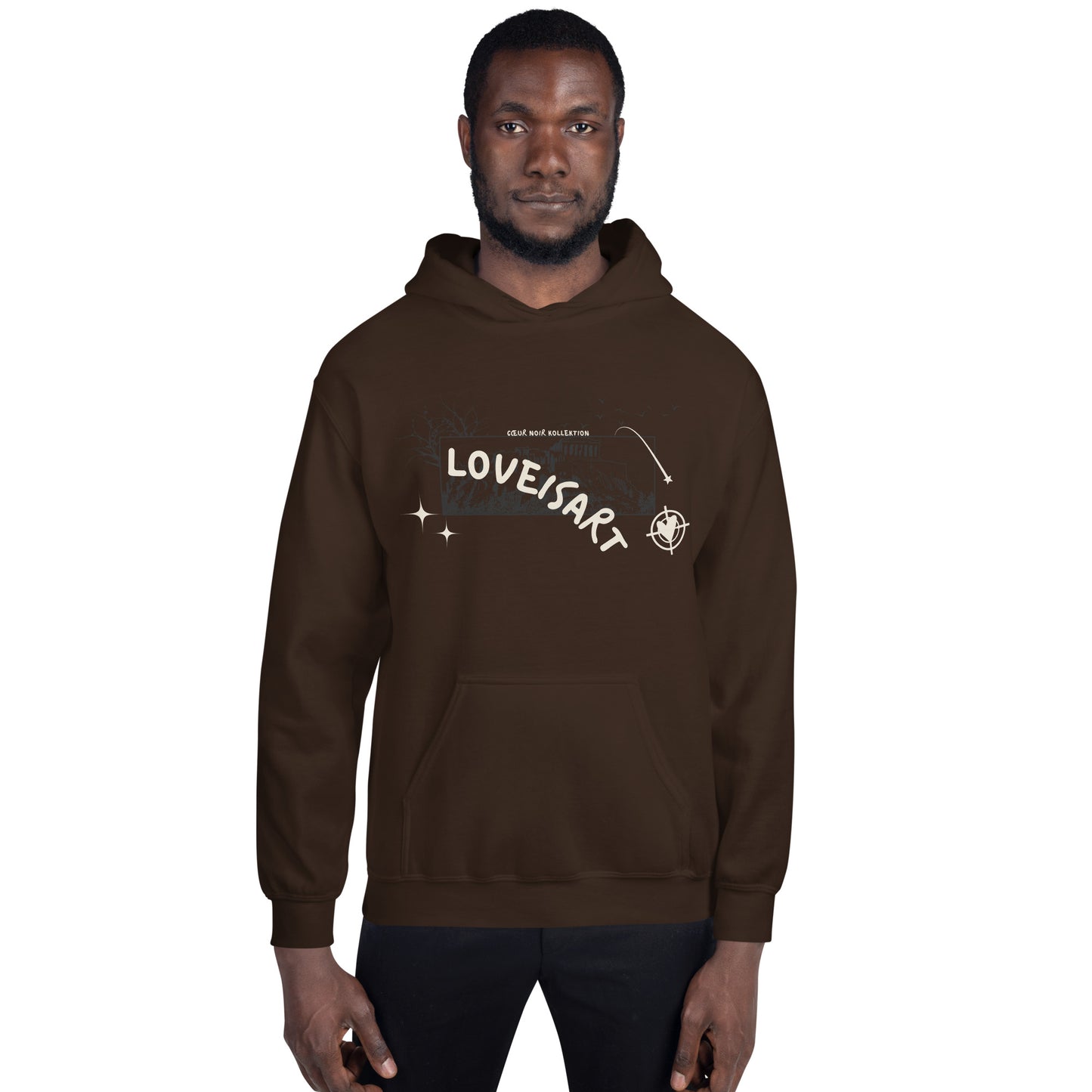 DARK CHOCOLATE PAINTING HOODIE