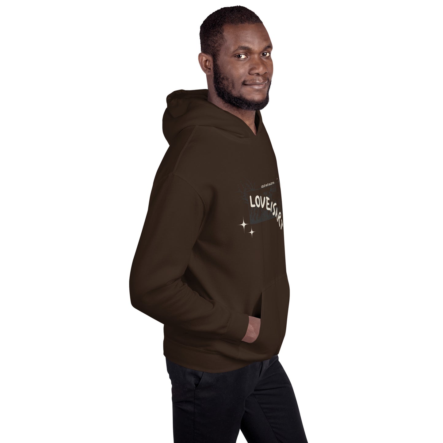 DARK CHOCOLATE PAINTING HOODIE