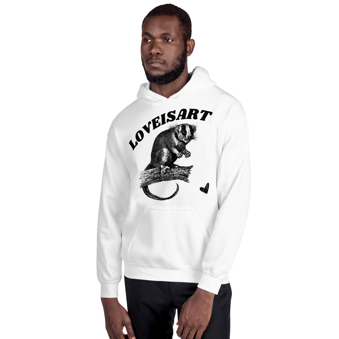 STARE DOWN HOODIE WHITE