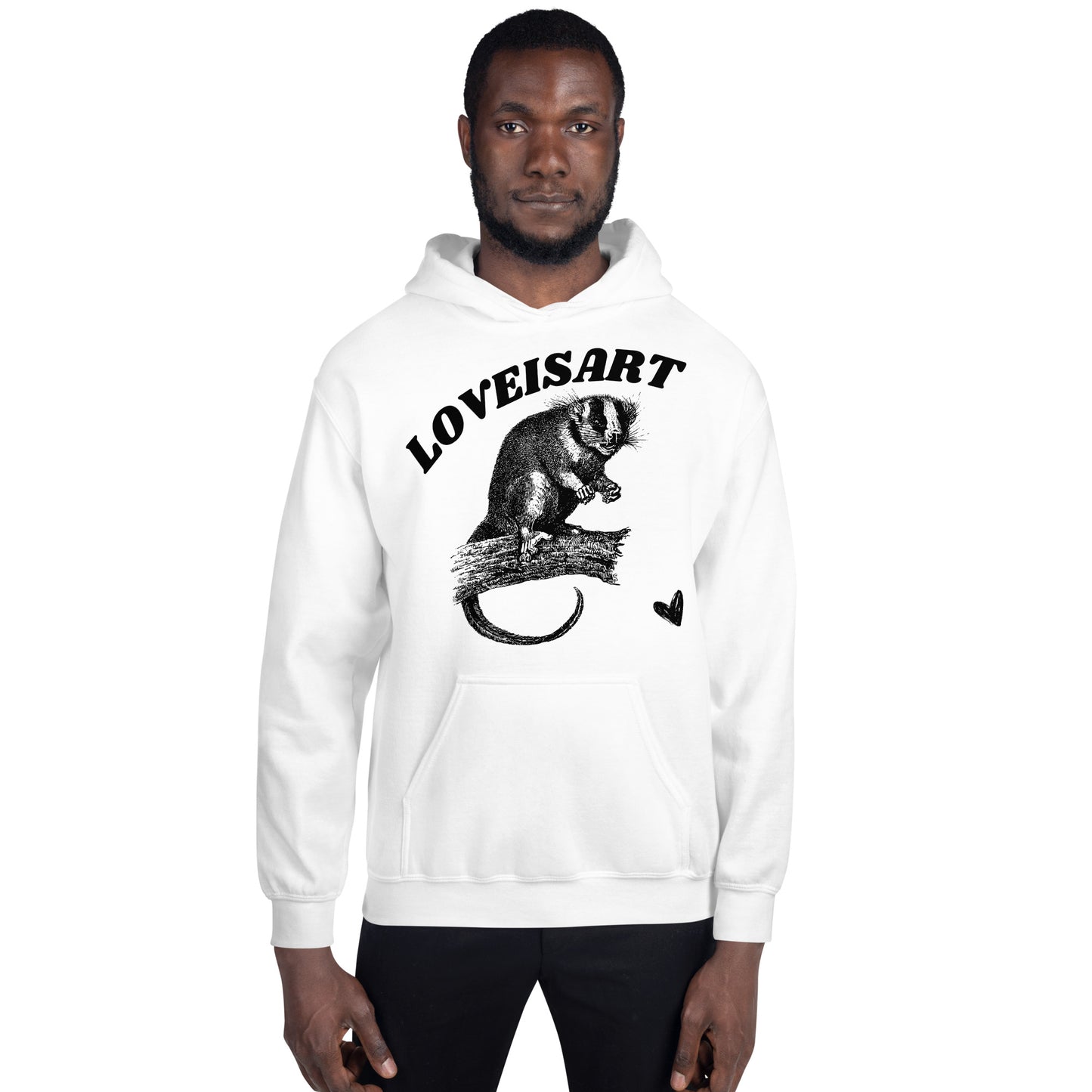 STARE DOWN HOODIE WHITE