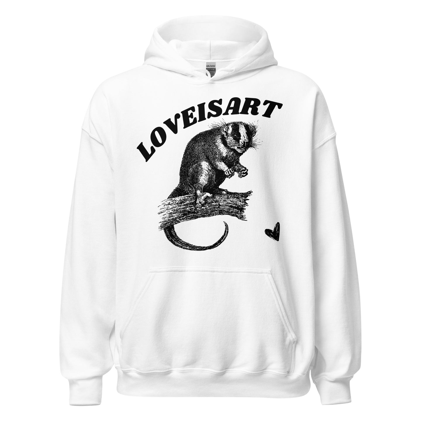 STARE DOWN HOODIE WHITE